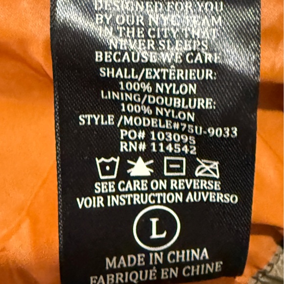 BLANKNYC Camo Windbreaker Anorak Jacket with Orange Lining. Sz L - Picture 7 of 8